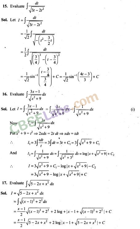 NCERT Exemplar Class 12 Maths Chapter 7 Integrals Img 6