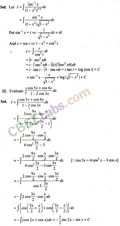 NCERT Exemplar Class 12 Maths Chapter 7 Integrals Img 8