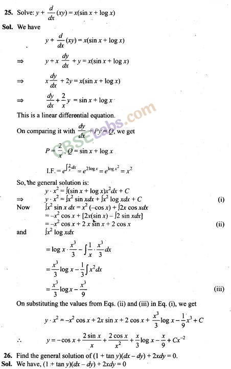 NCERT Exemplar Class 12 Maths Chapter 9 Differential Equations Img 22