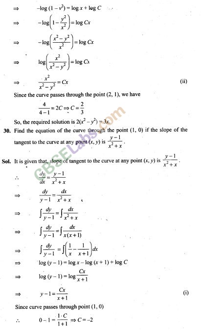 NCERT Exemplar Class 12 Maths Chapter 9 Differential Equations Img 25