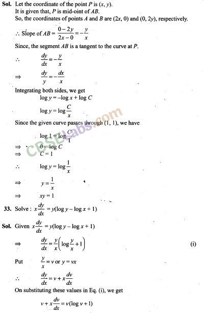 NCERT Exemplar Class 12 Maths Chapter 9 Differential Equations Img 28