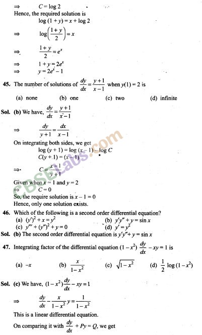 NCERT Exemplar Class 12 Maths Chapter 9 Differential Equations Img 32