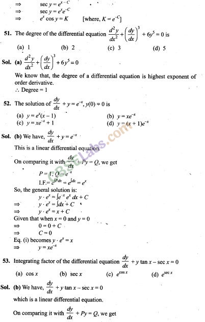 NCERT Exemplar Class 12 Maths Chapter 9 Differential Equations Img 33