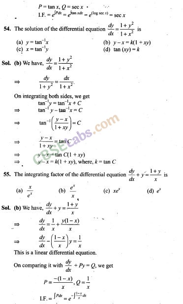 NCERT Exemplar Class 12 Maths Chapter 9 Differential Equations Img 34