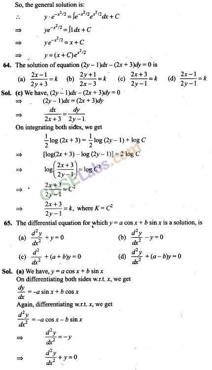 NCERT Exemplar Class 12 Maths Chapter 9 Differential Equations Img 39