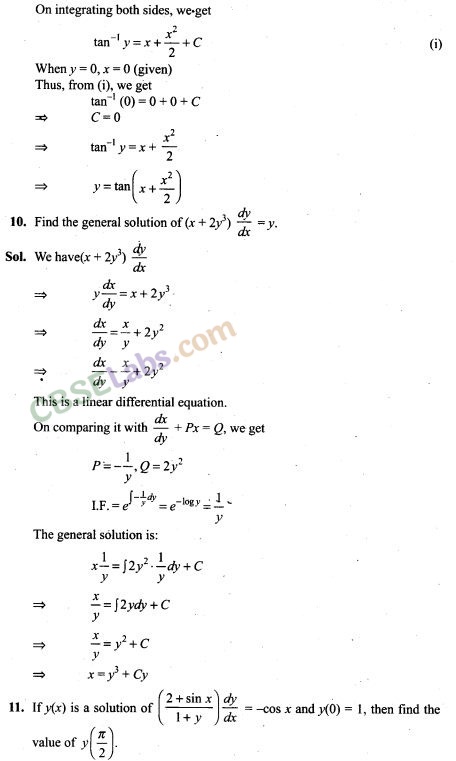 NCERT Exemplar Class 12 Maths Chapter 9 Differential Equations Img 7