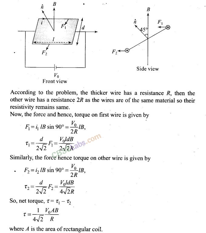 NCERT Exemplar Class 12 Physics Chapter 4 Moving Charges and Magnetism Img 28