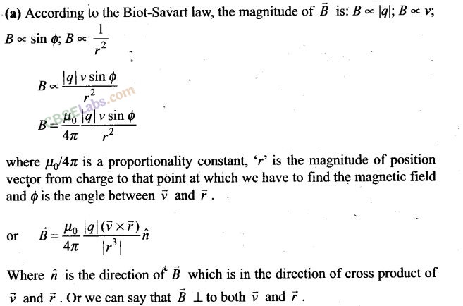 NCERT Exemplar Class 12 Physics Chapter 4 Moving Charges and Magnetism Img 4