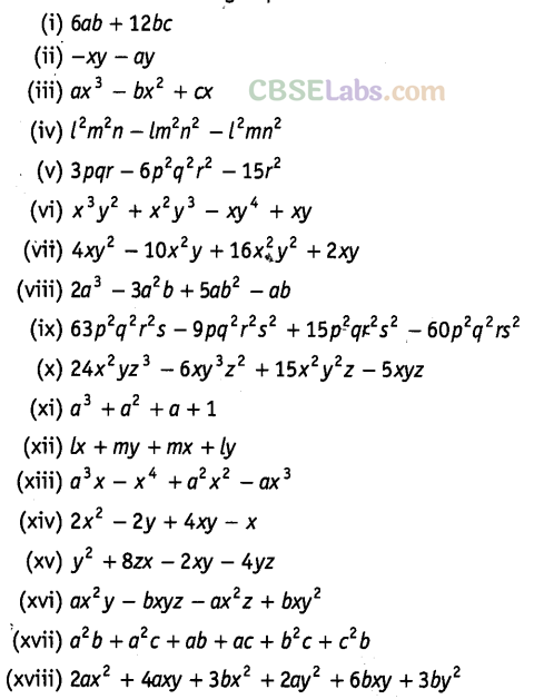 NCERT Exemplar Class 8 Maths Chapter 7 Algebraic Expressions, Identities and Factorisation img-118