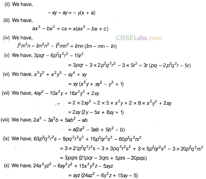 NCERT Exemplar Class 8 Maths Chapter 7 Algebraic Expressions, Identities and Factorisation img-120