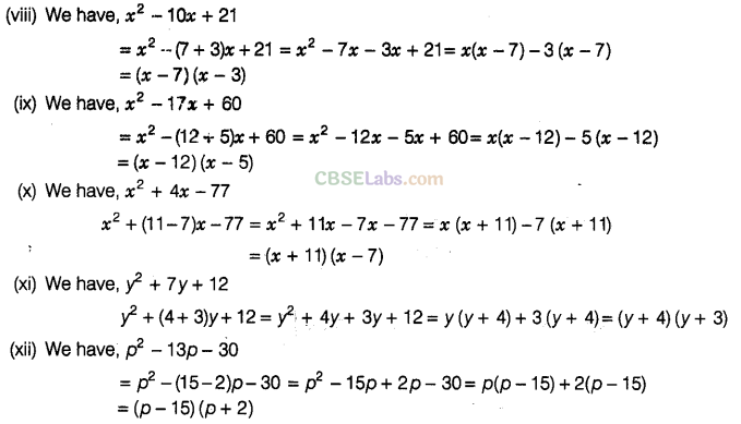 NCERT Exemplar Class 8 Maths Chapter 7 Algebraic Expressions, Identities and Factorisation img-132