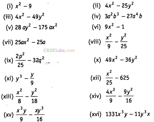 NCERT Exemplar Class 8 Maths Chapter 7 Algebraic Expressions, Identities and Factorisation img-134
