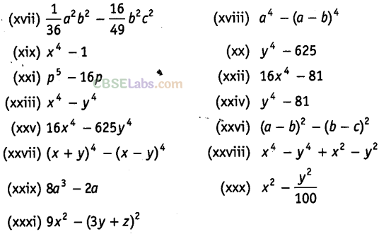 NCERT Exemplar Class 8 Maths Chapter 7 Algebraic Expressions, Identities and Factorisation img-135