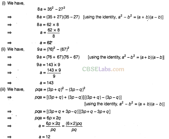 NCERT Exemplar Class 8 Maths Chapter 7 Algebraic Expressions, Identities and Factorisation img-177