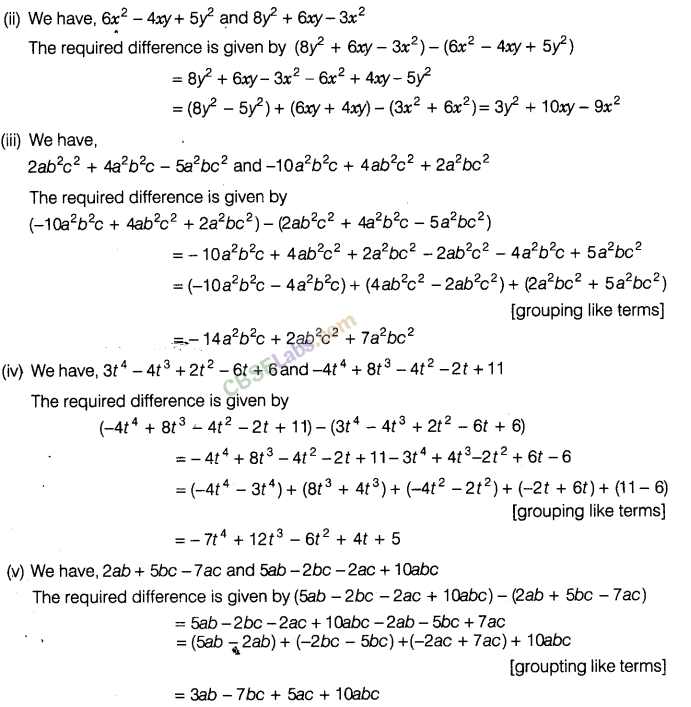 NCERT Exemplar Class 8 Maths Chapter 7 Algebraic Expressions, Identities and Factorisation img-84