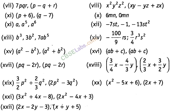NCERT Exemplar Class 8 Maths Chapter 7 Algebraic Expressions, Identities and Factorisation img-87