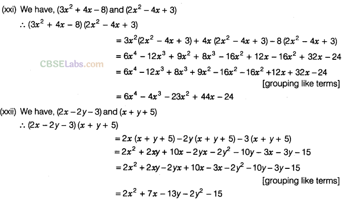 NCERT Exemplar Class 8 Maths Chapter 7 Algebraic Expressions, Identities and Factorisation img-93