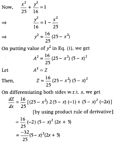 Application of Derivatives Class 12 Important Questions Chapter 6 106