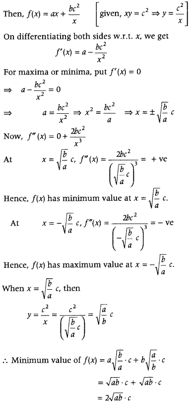 Application of Derivatives Class 12 Important Questions Chapter 6 76