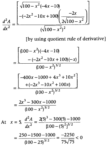 Application of Derivatives Class 12 Important Questions Chapter 6 82