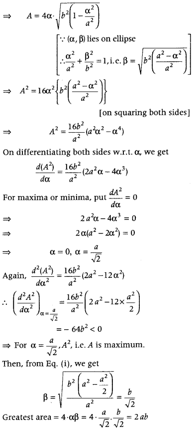 Application of Derivatives Class 12 Important Questions Chapter 6 90