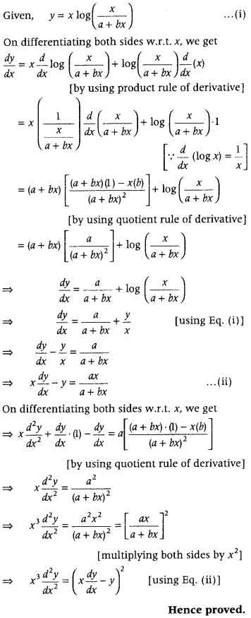 Continuity and Differentiability Class 12 Maths Important Questions Chapter 5 103