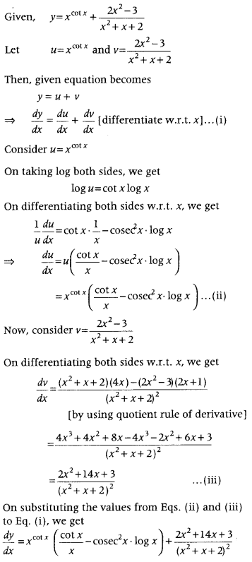 Continuity and Differentiability Class 12 Maths Important Questions Chapter 5 116