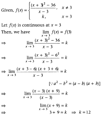 Continuity and Differentiability Class 12 Maths Important Questions Chapter 5 2