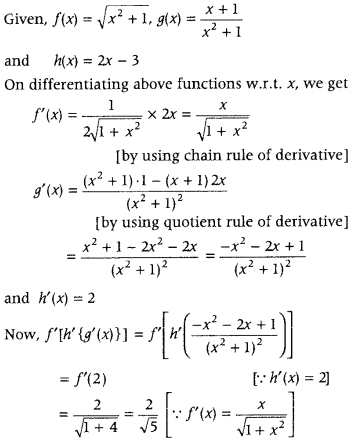 Continuity and Differentiability Class 12 Maths Important Questions Chapter 5 83