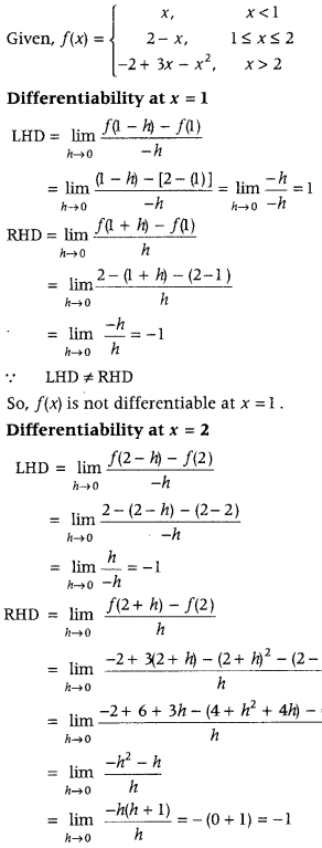 Continuity and Differentiability Class 12 Maths Important Questions Chapter 5 86