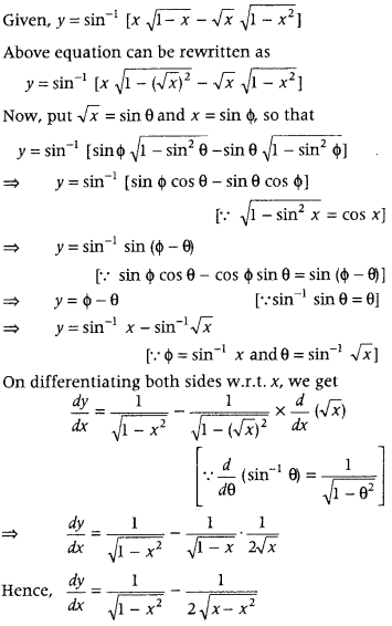 Continuity and Differentiability Class 12 Maths Important Questions Chapter 5 91