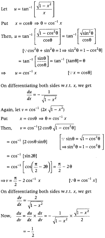 Continuity and Differentiability Class 12 Maths Important Questions Chapter 5 95