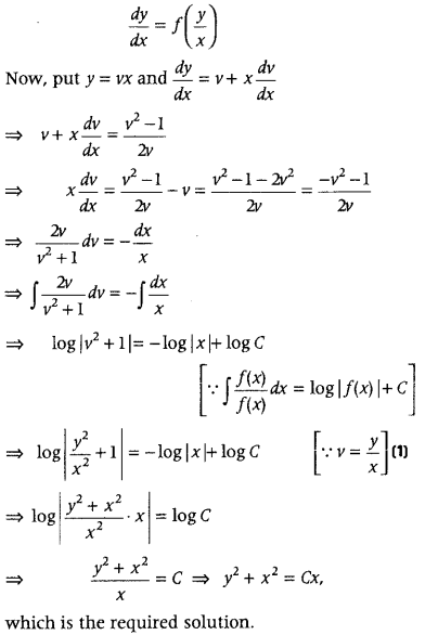 Differential Equations Class 12 Important Questions Chapter 9 22