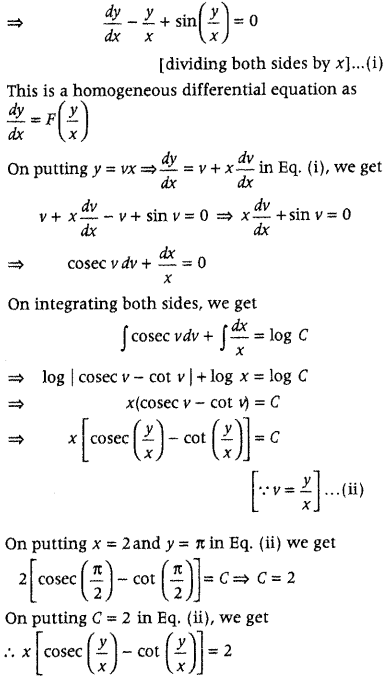 Differential Equations Class 12 Important Questions Chapter 9 70