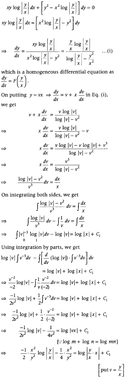 Differential Equations Class 12 Important Questions Chapter 9 77