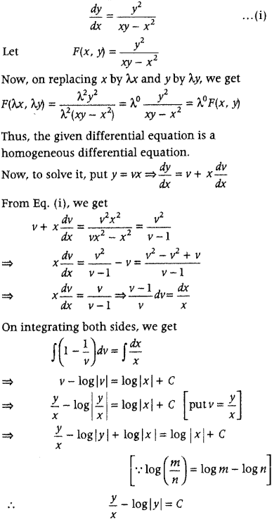 Differential Equations Class 12 Important Questions Chapter 9 85