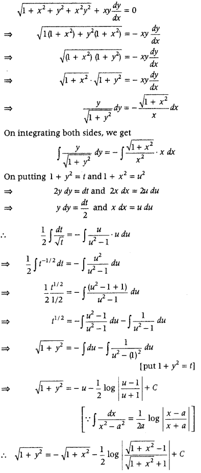 Differential Equations Class 12 Important Questions Chapter 9 86