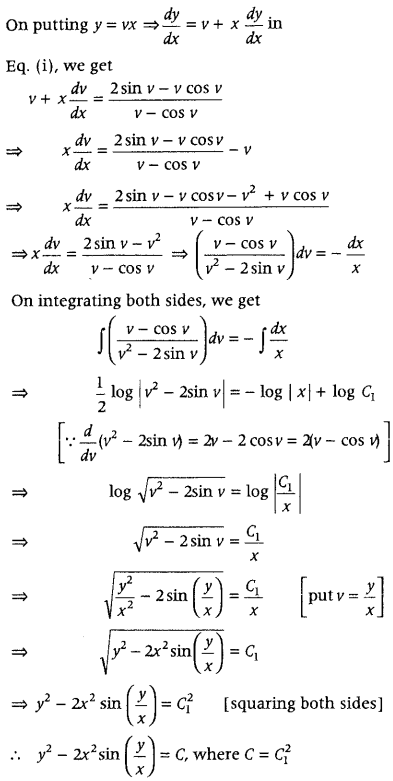 Differential Equations Class 12 Important Questions Chapter 9 88