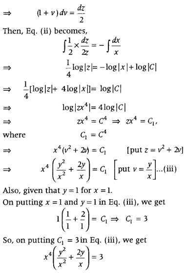 Differential Equations Class 12 Important Questions Chapter 9 90
