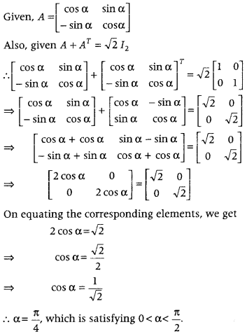 Matrices Class 12 Maths Important Questions Chapter 3 26