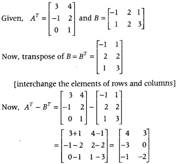 Matrices Class 12 Maths Important Questions Chapter 3 29