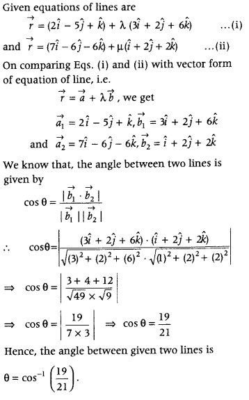 Three Dimensional Geometry Class 12 Maths Important Questions Chapter 11 22