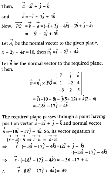 Three Dimensional Geometry Class 12 Maths Important Questions Chapter 11 65