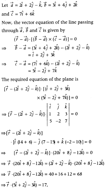 Three Dimensional Geometry Class 12 Maths Important Questions Chapter 11 72