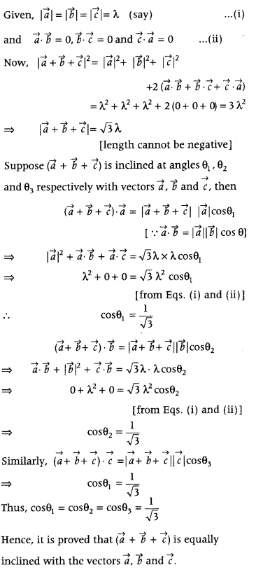 Vector Algebra Class 12 Maths Important Questions Chapter 10 58