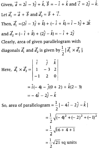 Vector Algebra Class 12 Maths Important Questions Chapter 10 70