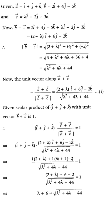 Vector Algebra Class 12 Maths Important Questions Chapter 10 71