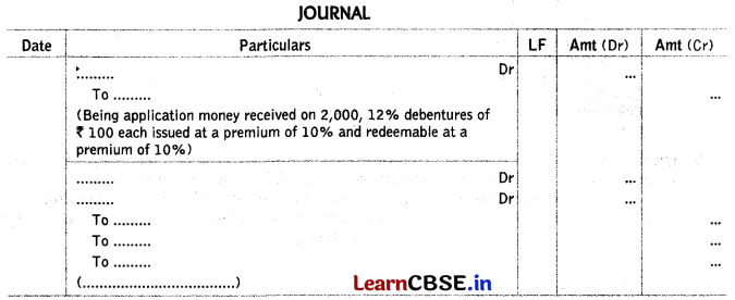 Issue and Redemption of Debentures Class 12 Important Questions and Answers Accountancy Chapter 7 Img 22