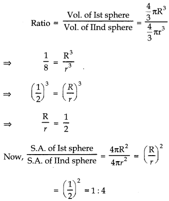 Surface Areas and Volumes Class 10 Extra Questions Maths Chapter 13 1
