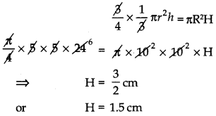 Surface Areas and Volumes Class 10 Extra Questions Maths Chapter 13 14